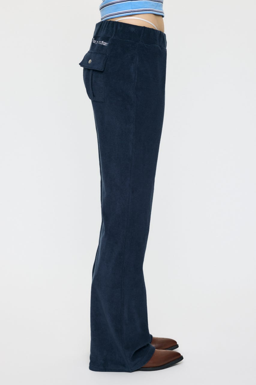 JC TERRY CLOTH FLARE パンツ NVY 1