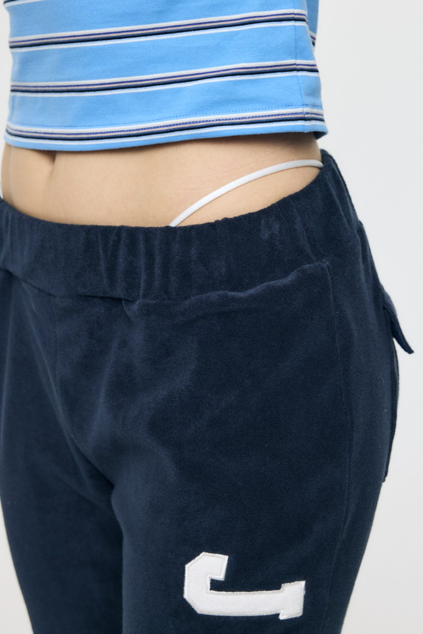 JC TERRY CLOTH FLARE パンツ NVY 1