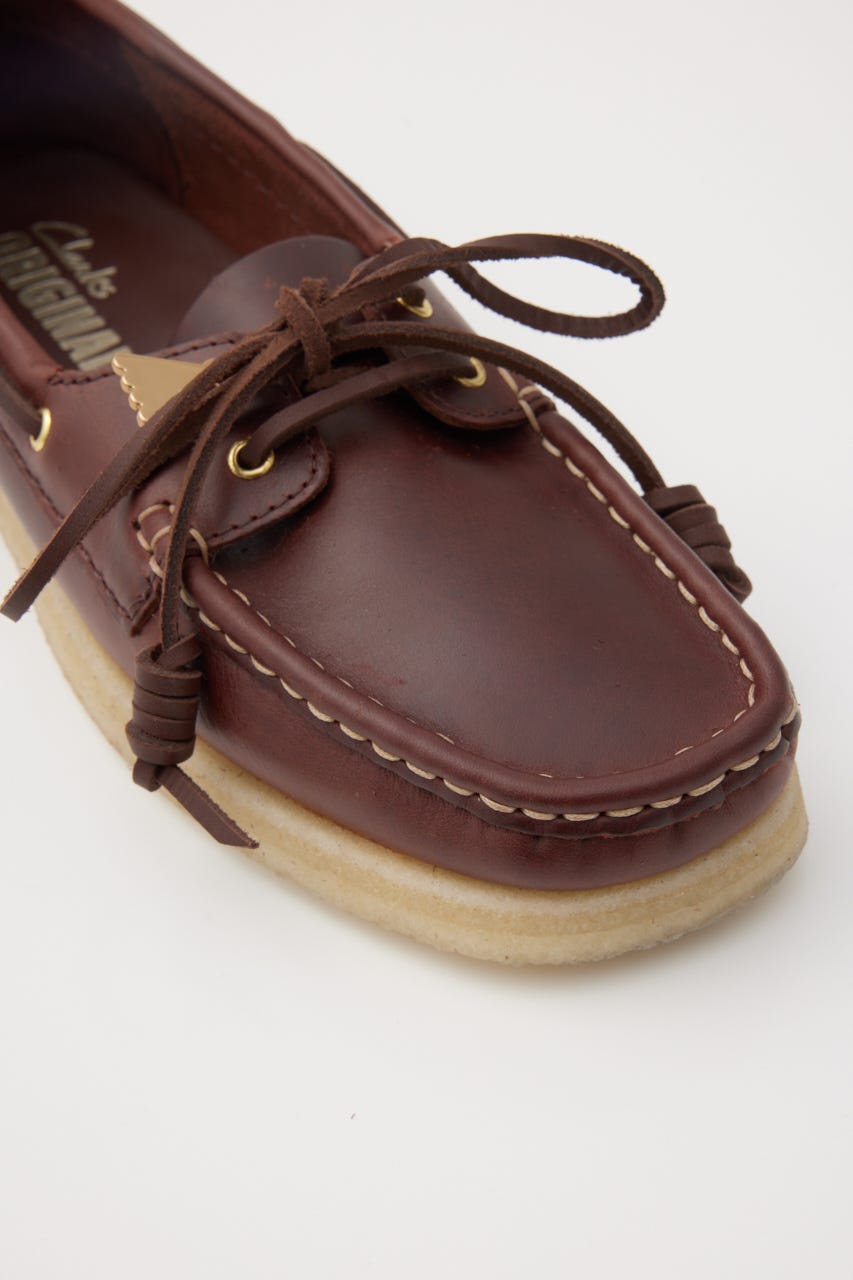 CLARKS GODNEY ボート BRN 24.5cm