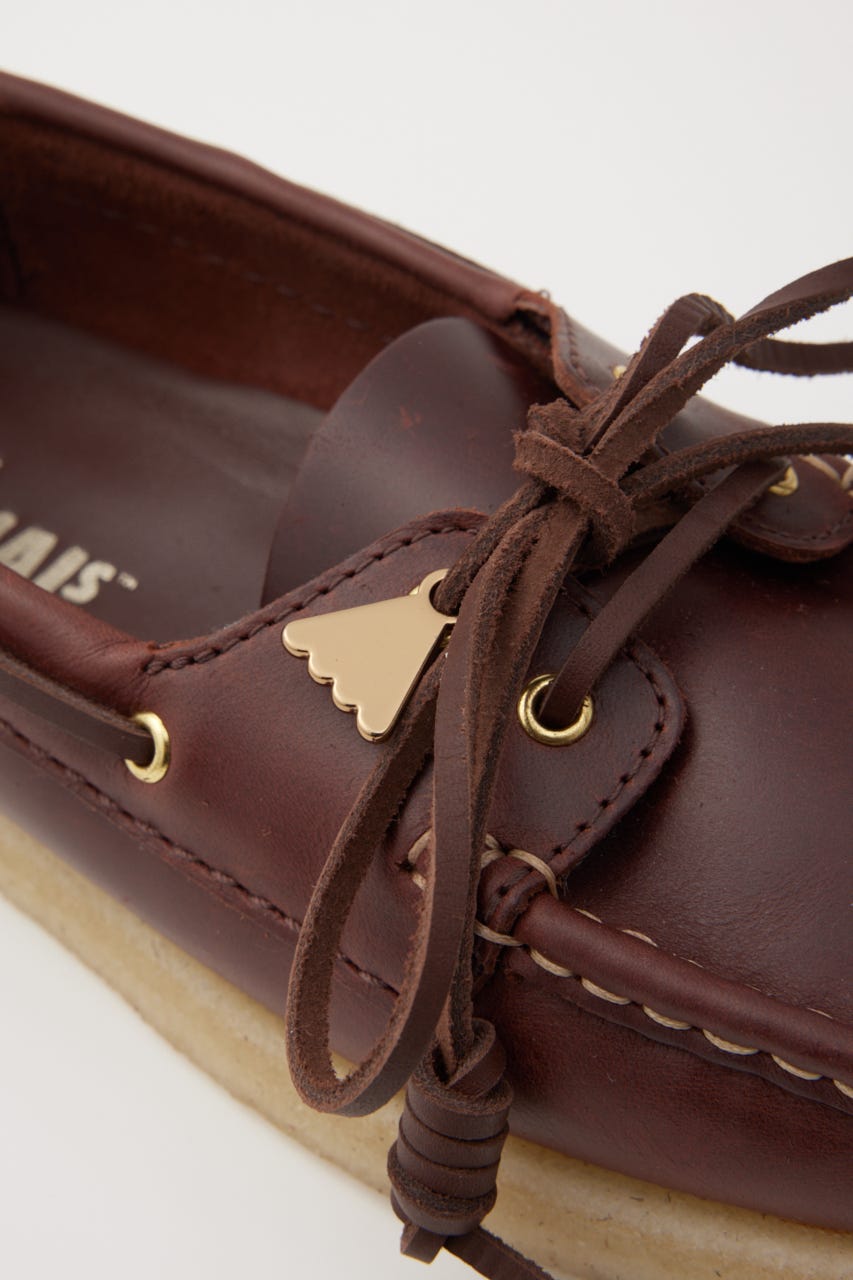 CLARKS GODNEY ボート BRN 24.5cm