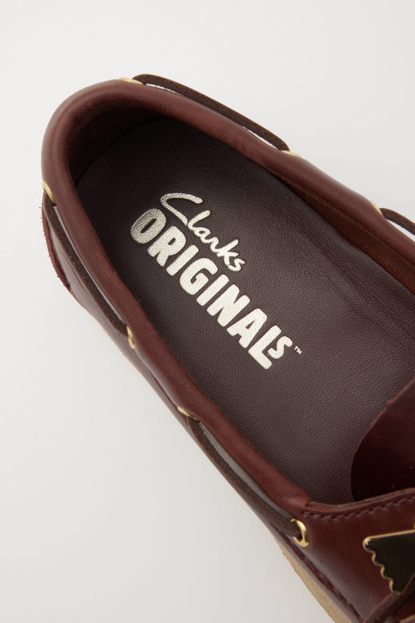 CLARKS GODNEY ボート BRN 24.5cm