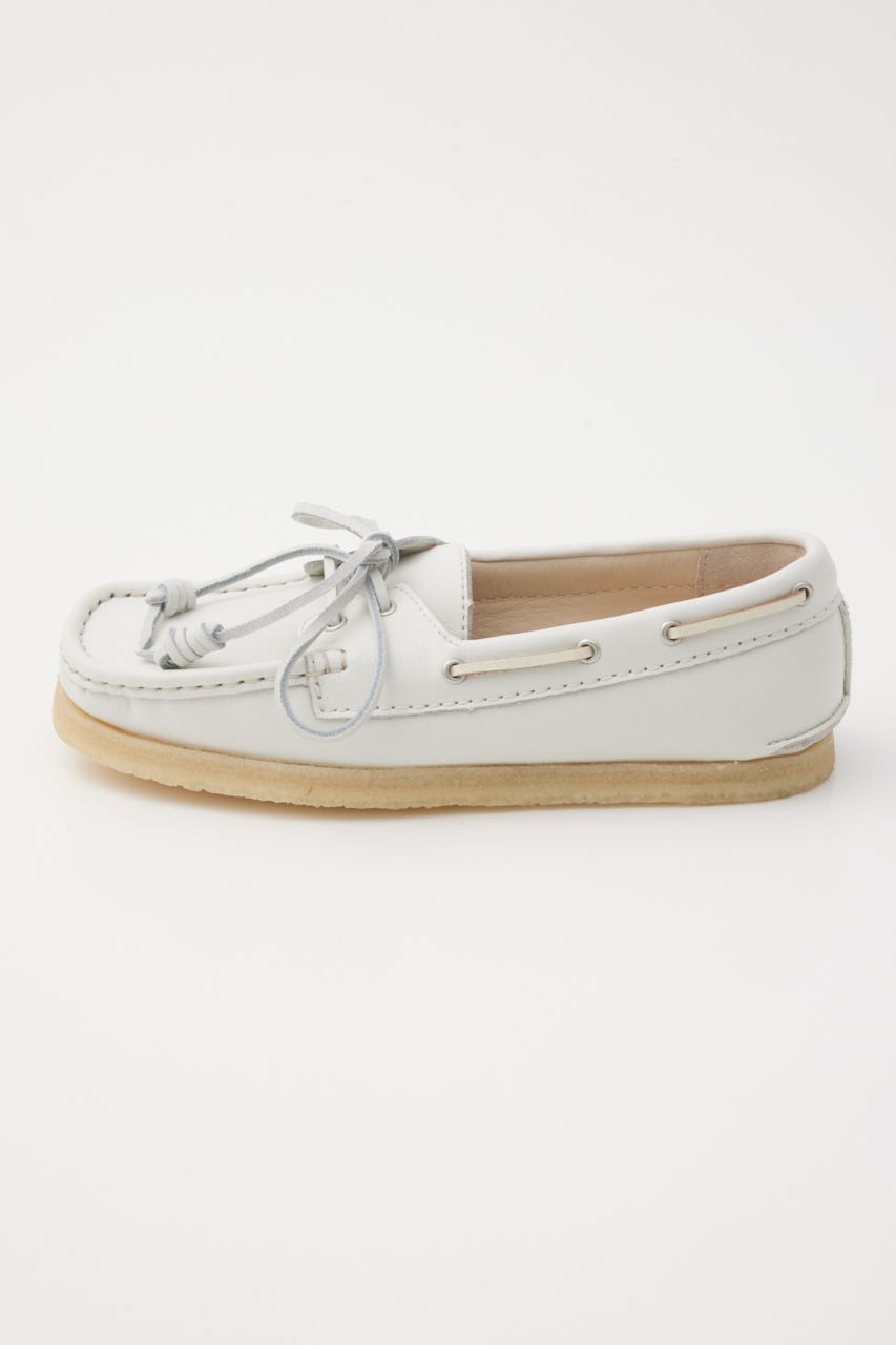 CLARKS GODNEY ボート WHT 24.5cm