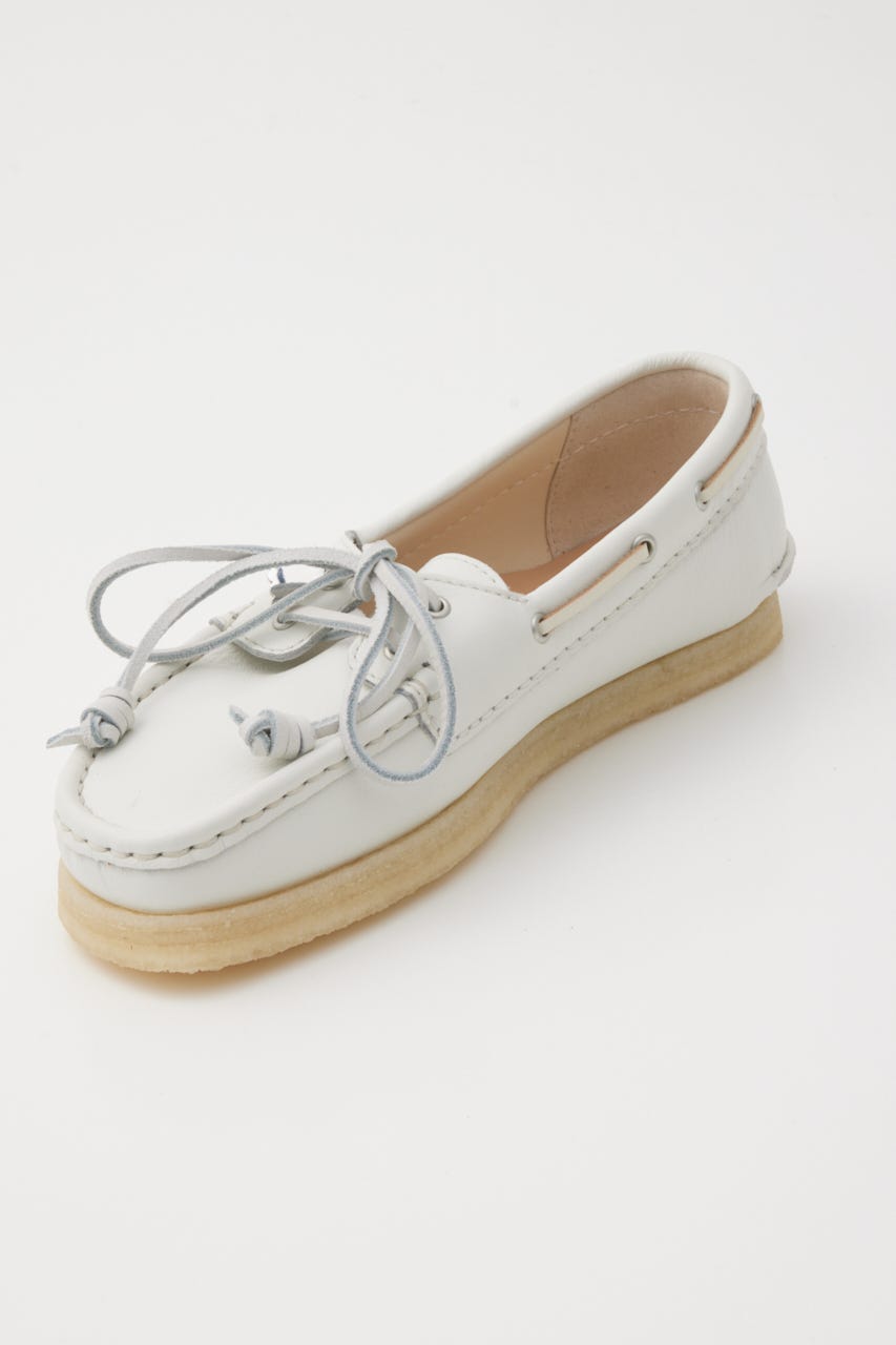 CLARKS GODNEY ボート WHT 24.5cm