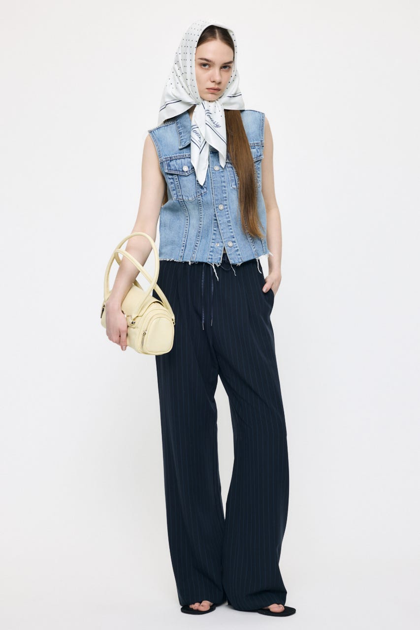 COMPACT DENIM ベスト BLU FREE