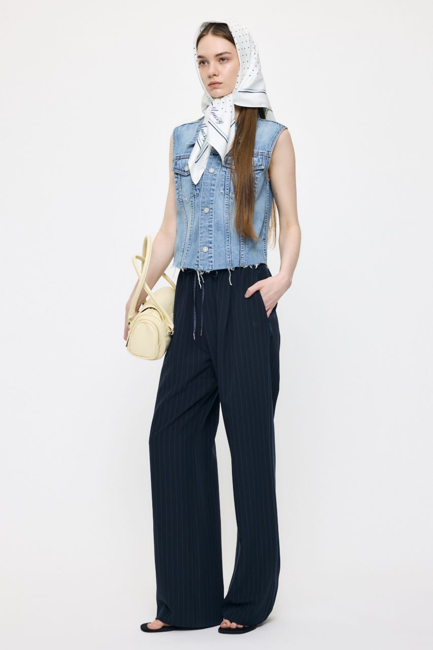 COMPACT DENIM ベスト BLU FREE
