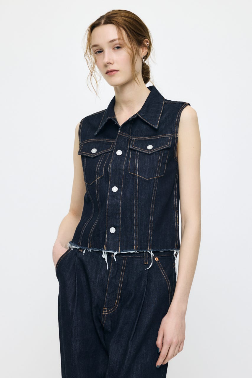 COMPACT DENIM ベスト One Wash FREE
