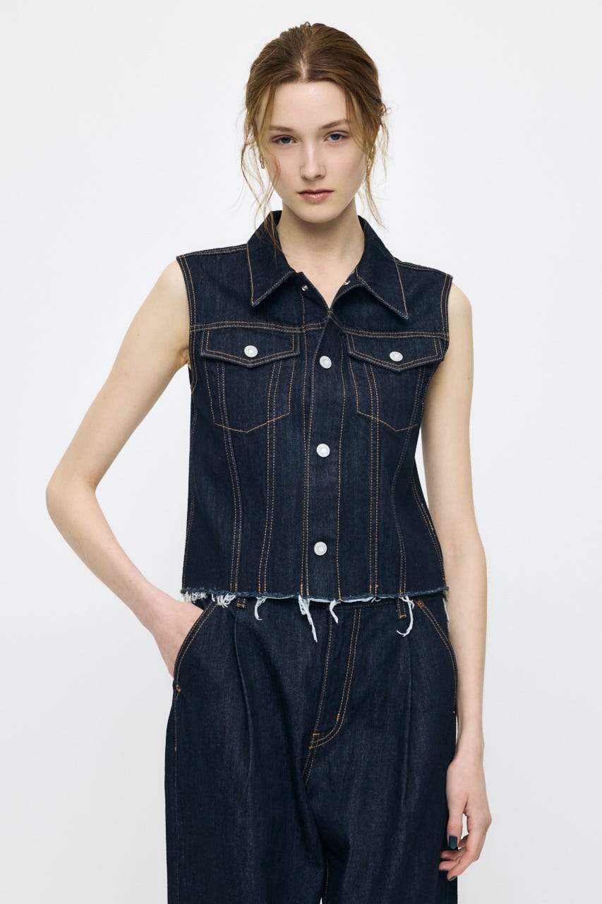 COMPACT DENIM ベスト One Wash FREE