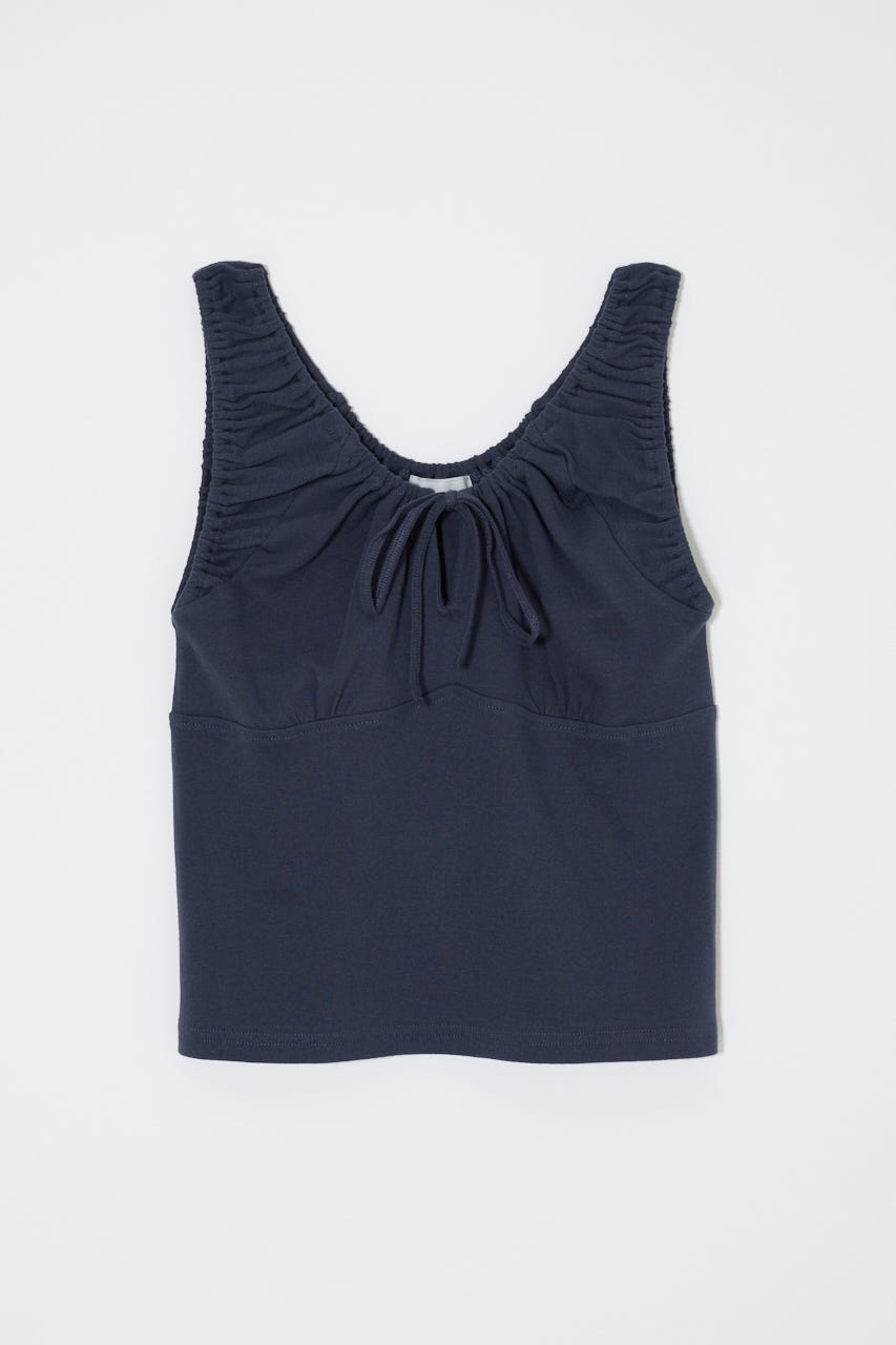 GATHER SLEEVELESS トップス BLU FREE