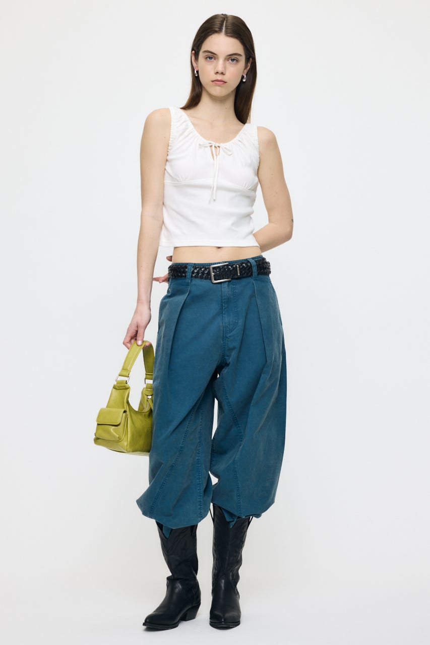 GATHER SLEEVELESS トップス WHT FREE