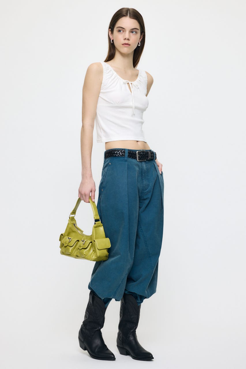 GATHER SLEEVELESS トップス WHT FREE