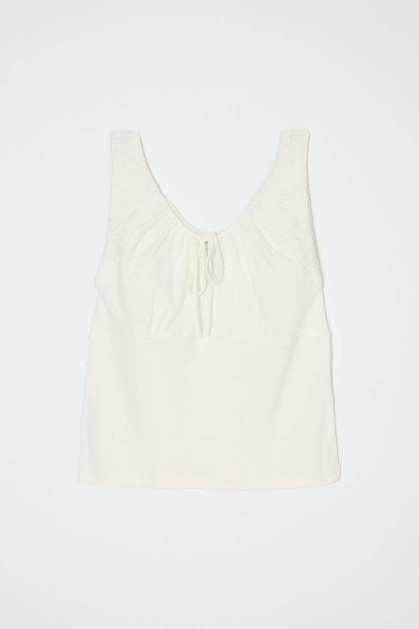 GATHER SLEEVELESS トップス WHT FREE