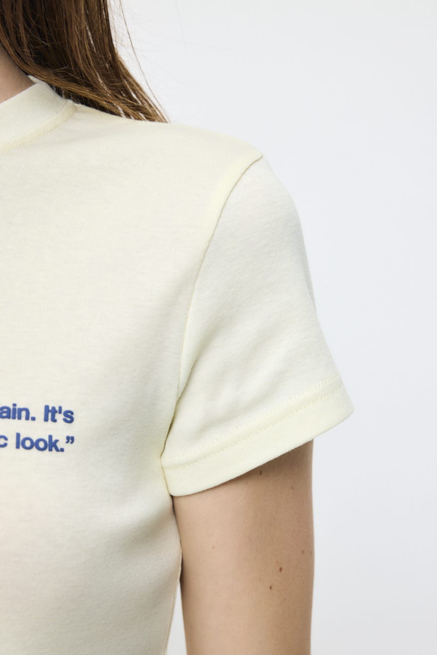 TINY LETTERED Tシャツ L/YEL FREE
