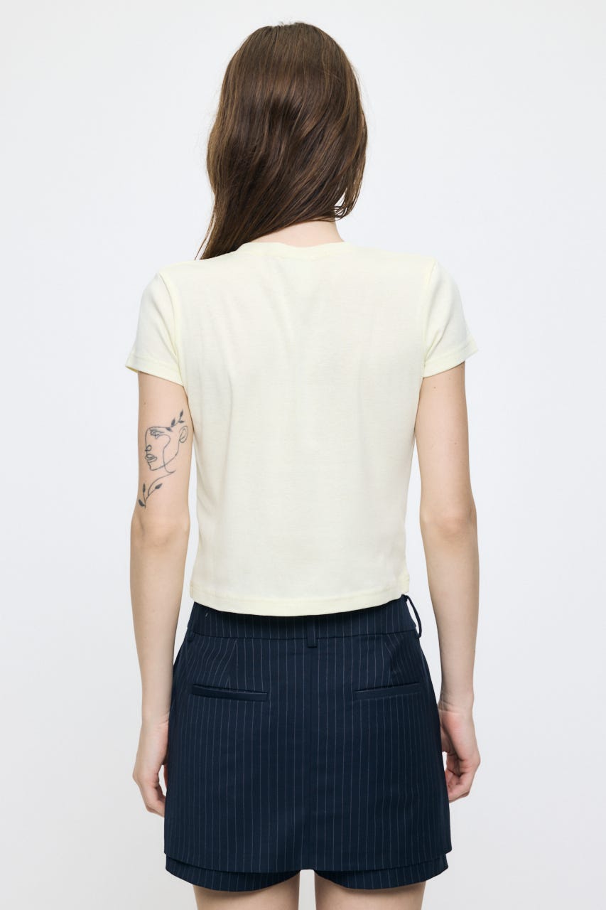 TINY LETTERED Tシャツ L/YEL FREE