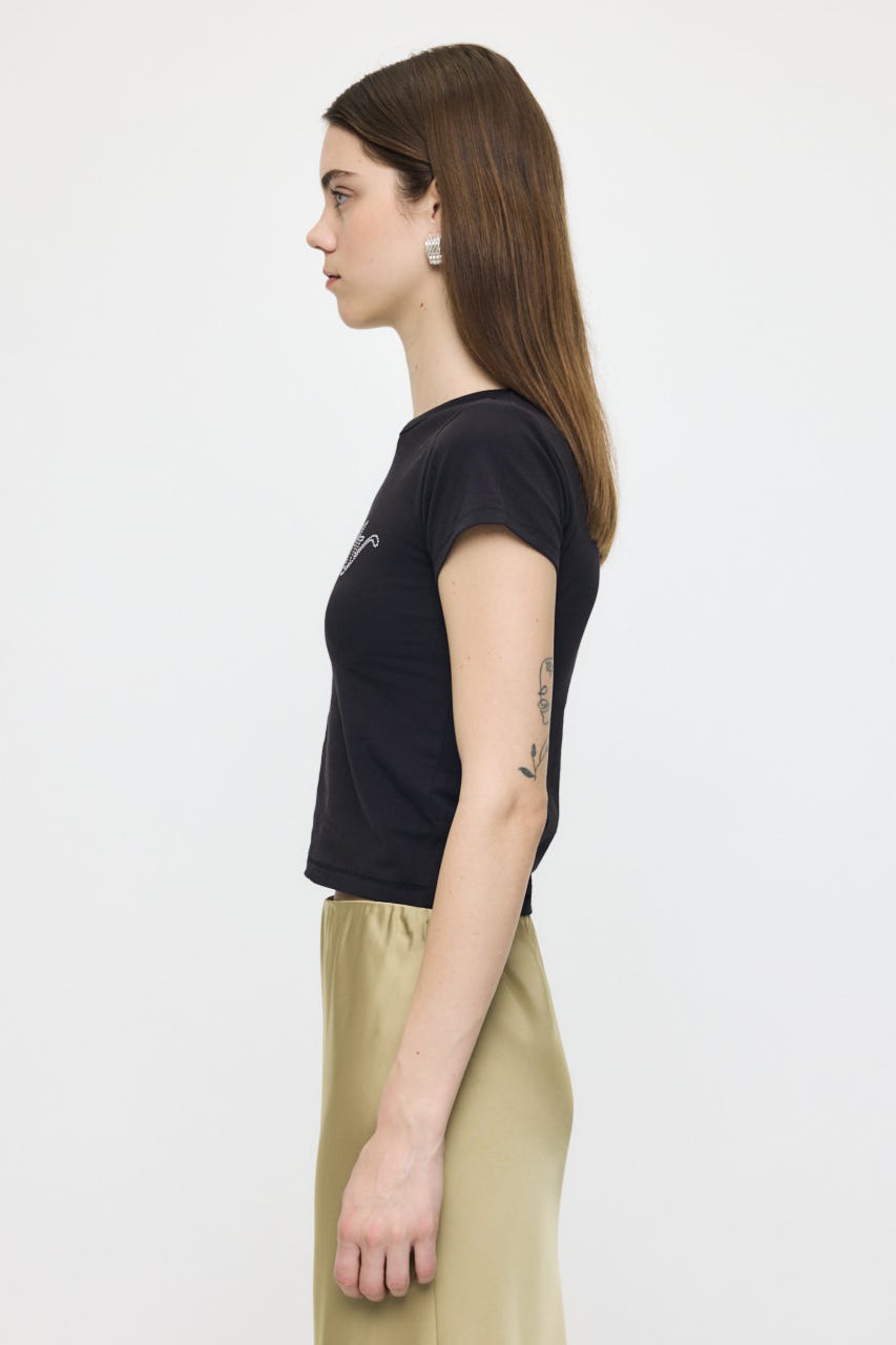 BLING LOGO TEE L/BLK FREE