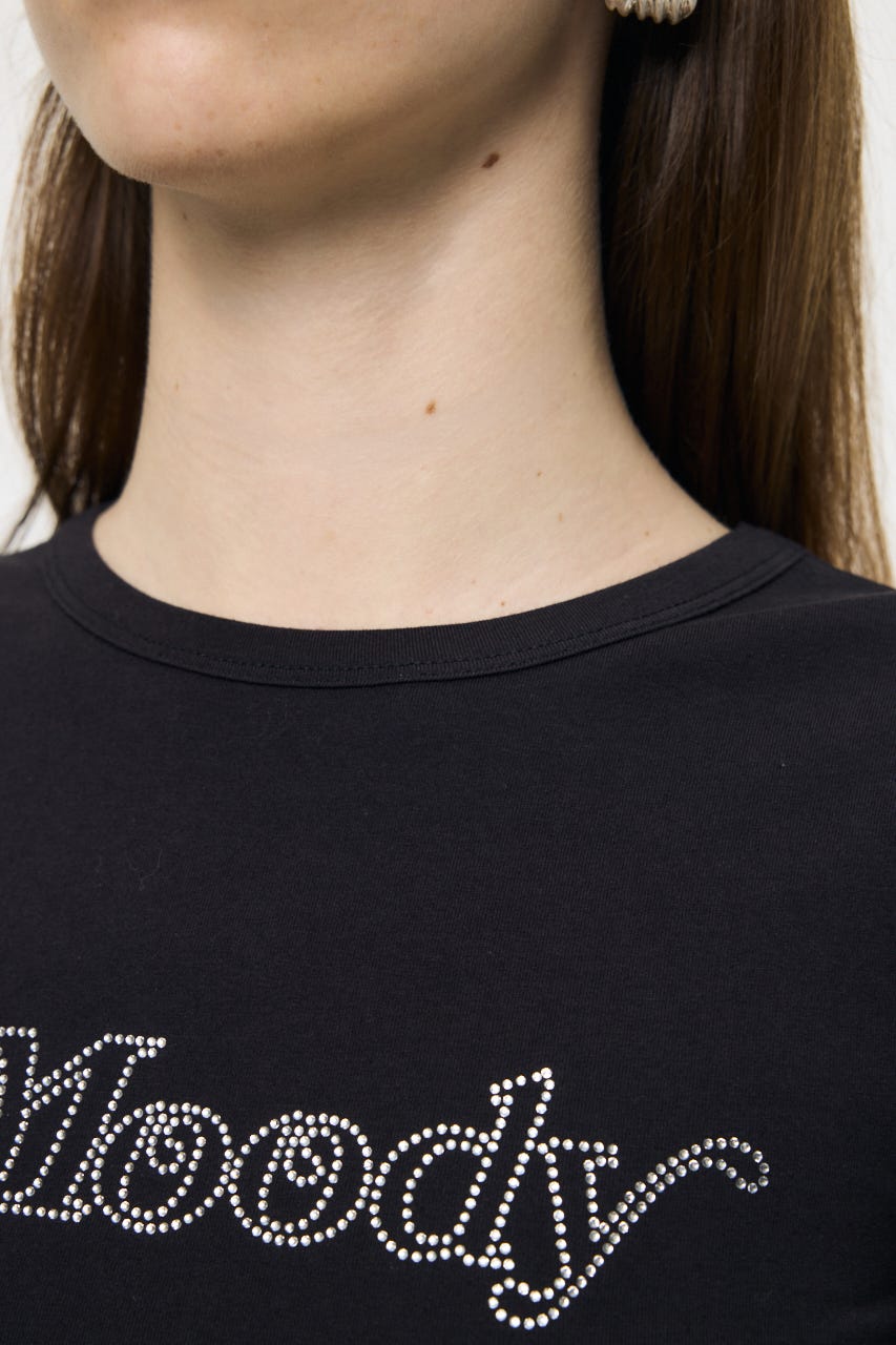 BLING LOGO TEE L/BLK FREE