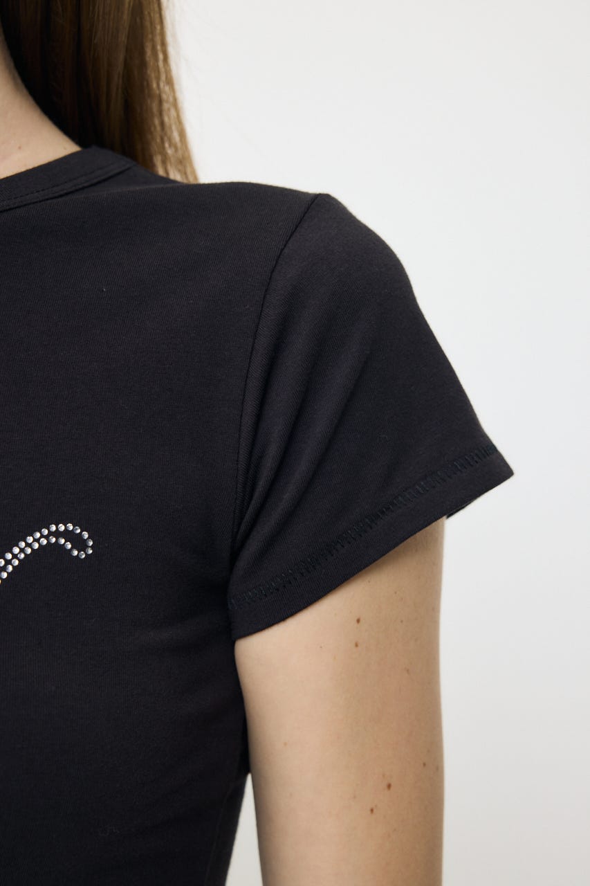 BLING LOGO TEE L/BLK FREE