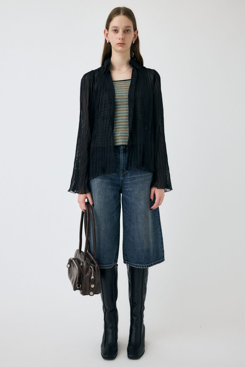 MOUSSY | SHEER PLEATS シャツ (シャツ・ブラウス ) |SHEL'TTER