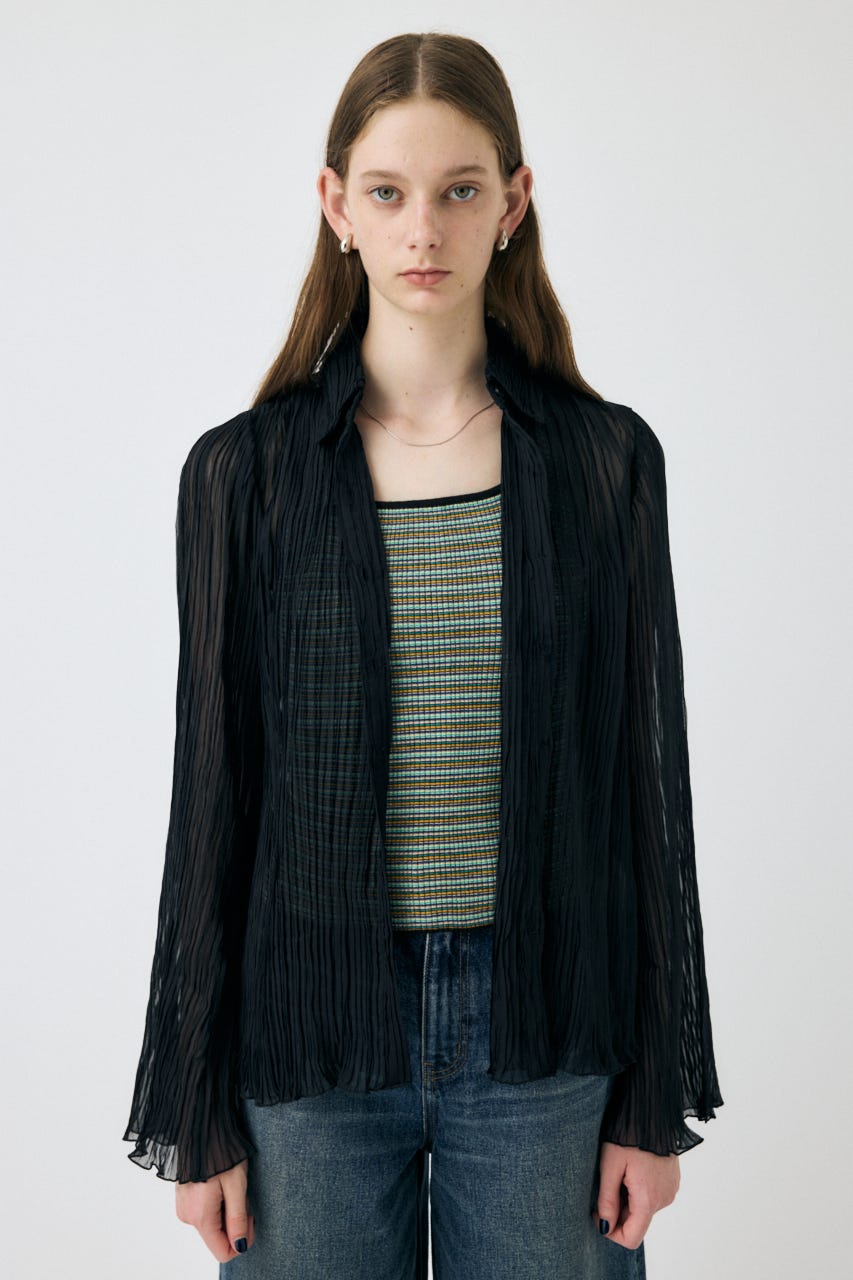 MOUSSY | SHEER PLEATS シャツ (シャツ・ブラウス ) |SHEL'TTER