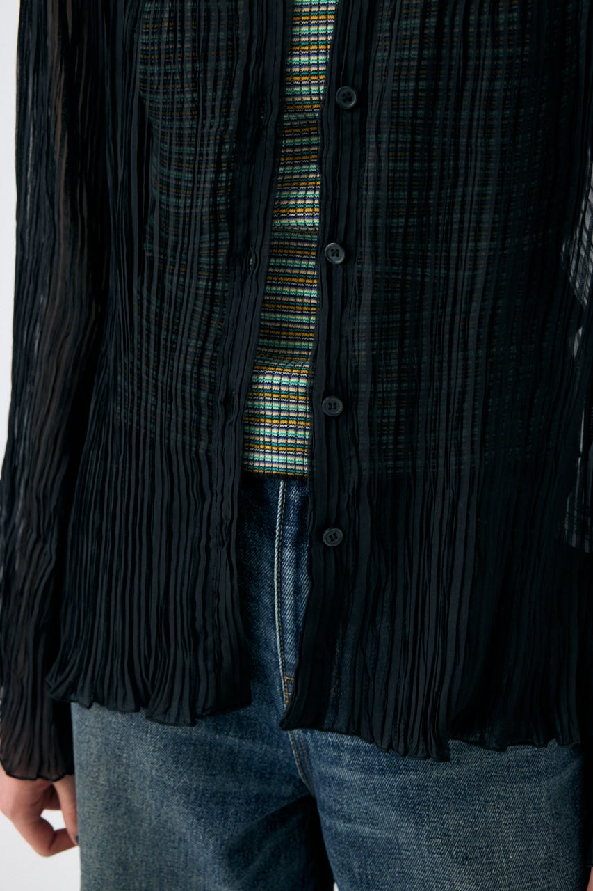 MOUSSY | SHEER PLEATS シャツ (シャツ・ブラウス ) |SHEL'TTER