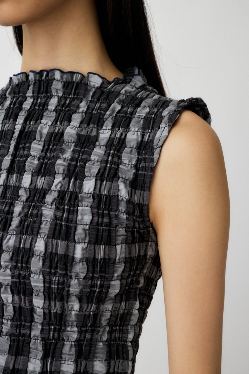 MOUSSY | SHIRRING SLEEVELESS トップス (その他トップス