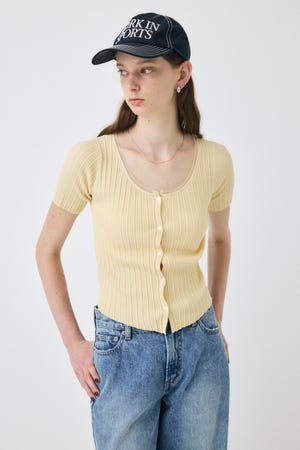 TULLE TRIM H/S カーディガン