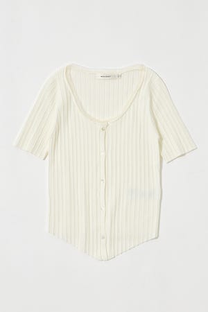 TULLE TRIM H/S カーディガン