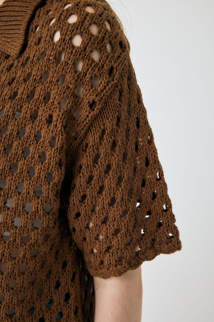 MOUSSY | CROCHET KNIT シャツ (シャツ・ブラウス ) |SHEL'TTER