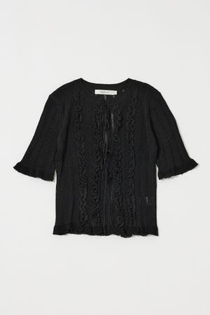 FRILL STRIPED カーディガン