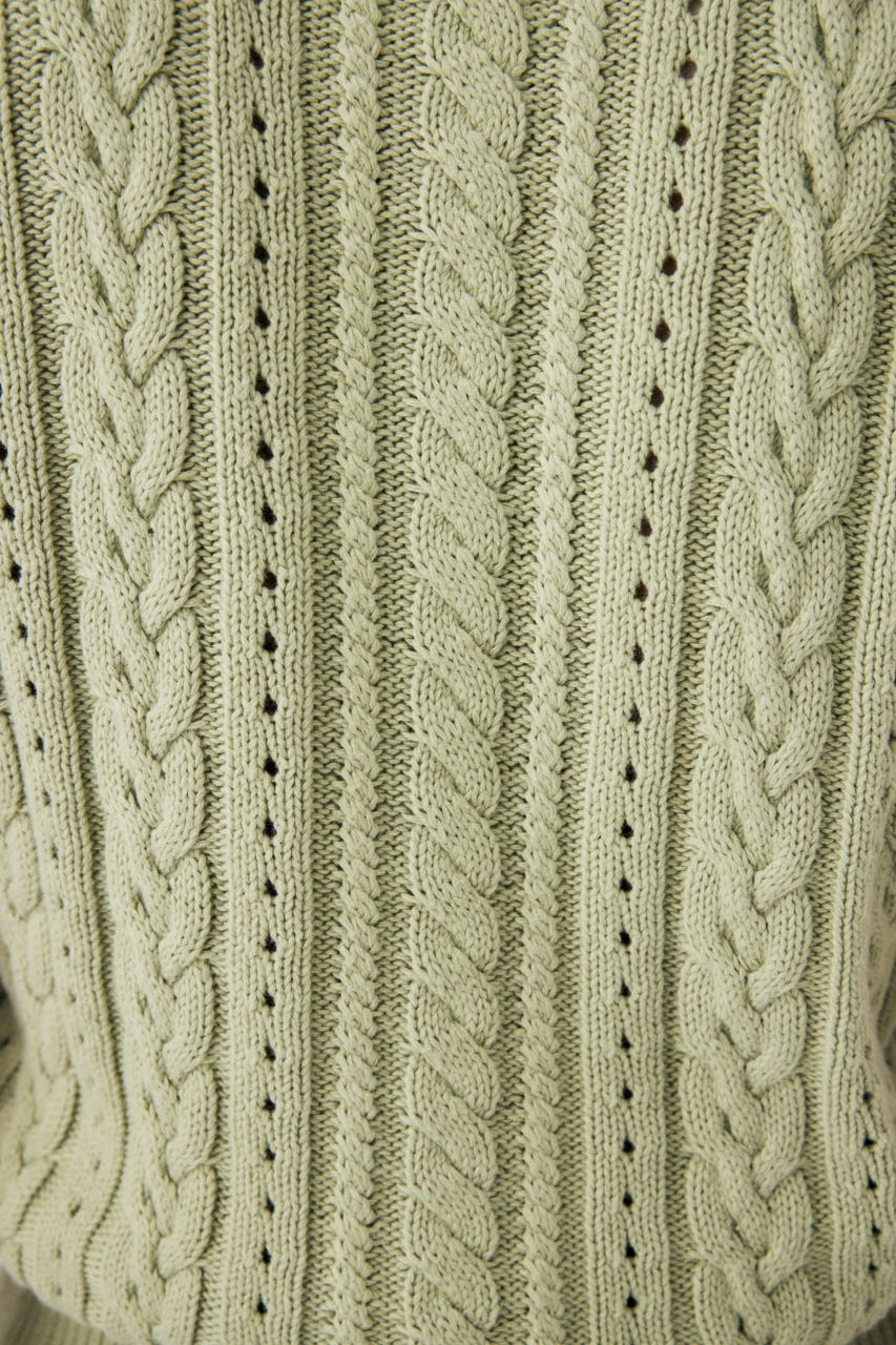 MOUSSY　CABLE KNIT POLO タンク 新品未使用 セール】CABLE KNIT POLO タンクトップ（タンクトップ）｜MOUSSY