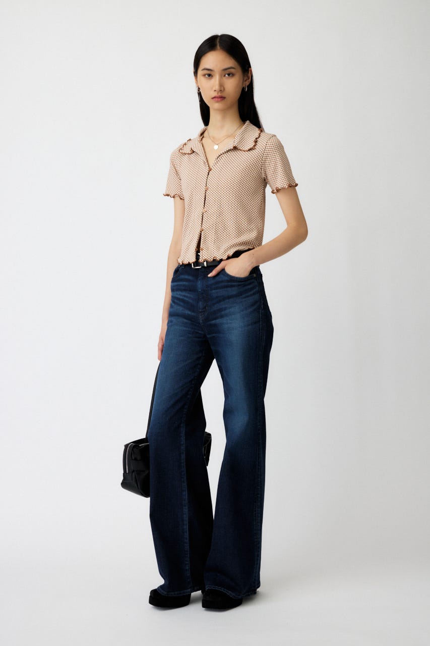 MOUSSY | CHECKED POLO トップス (シャツ・ブラウス ) |SHEL