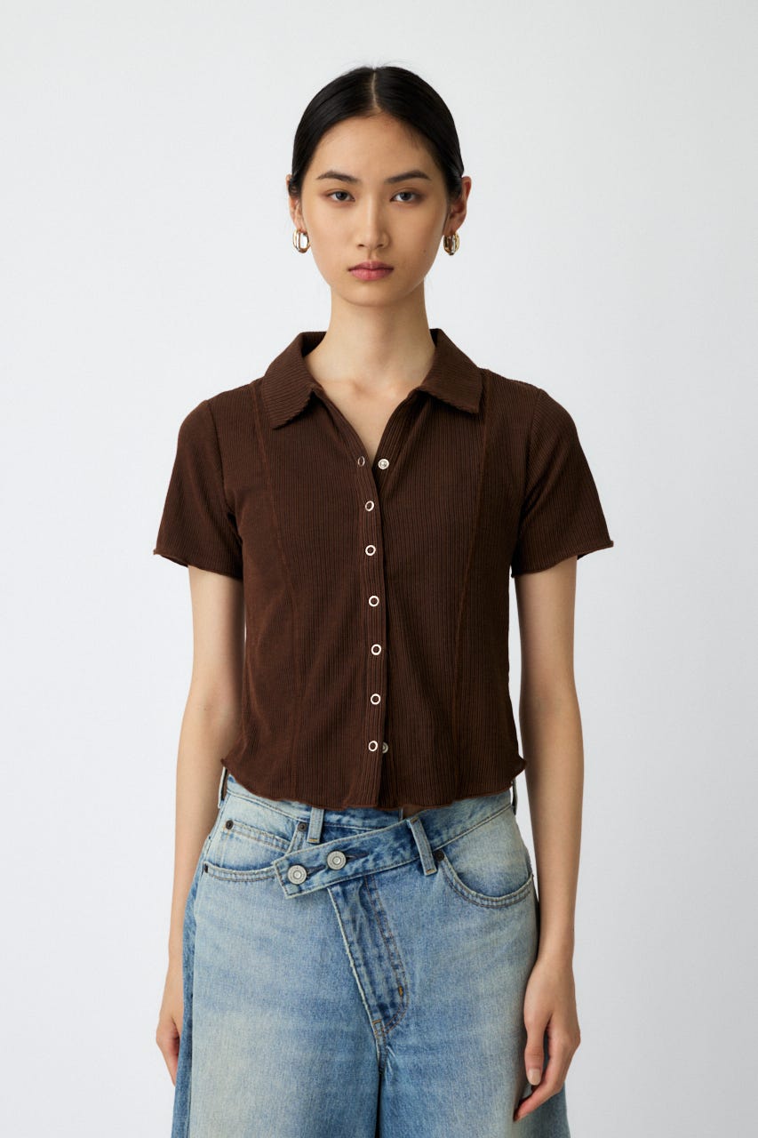 MOUSSY | MELLOW POLO トップス (シャツ・ブラウス ) |SHEL'TTER