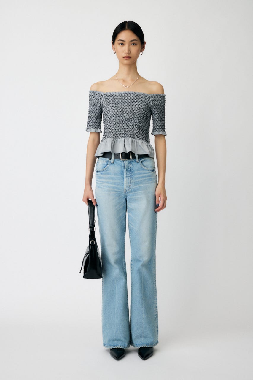 美品　ほぼ未使用　moussy スタジャン セール】MD OVERSIZED KNIT ポロ（ニット/セーター）｜Disney