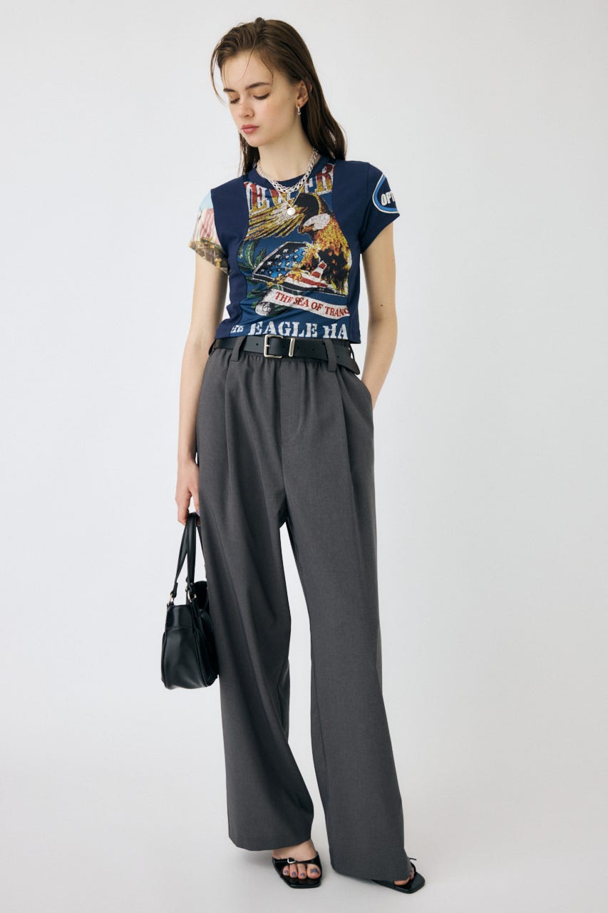 Tさん MOUSSY | REMAKE PRINT TINY Tシャツ (Tシャツ・カットソー(半袖