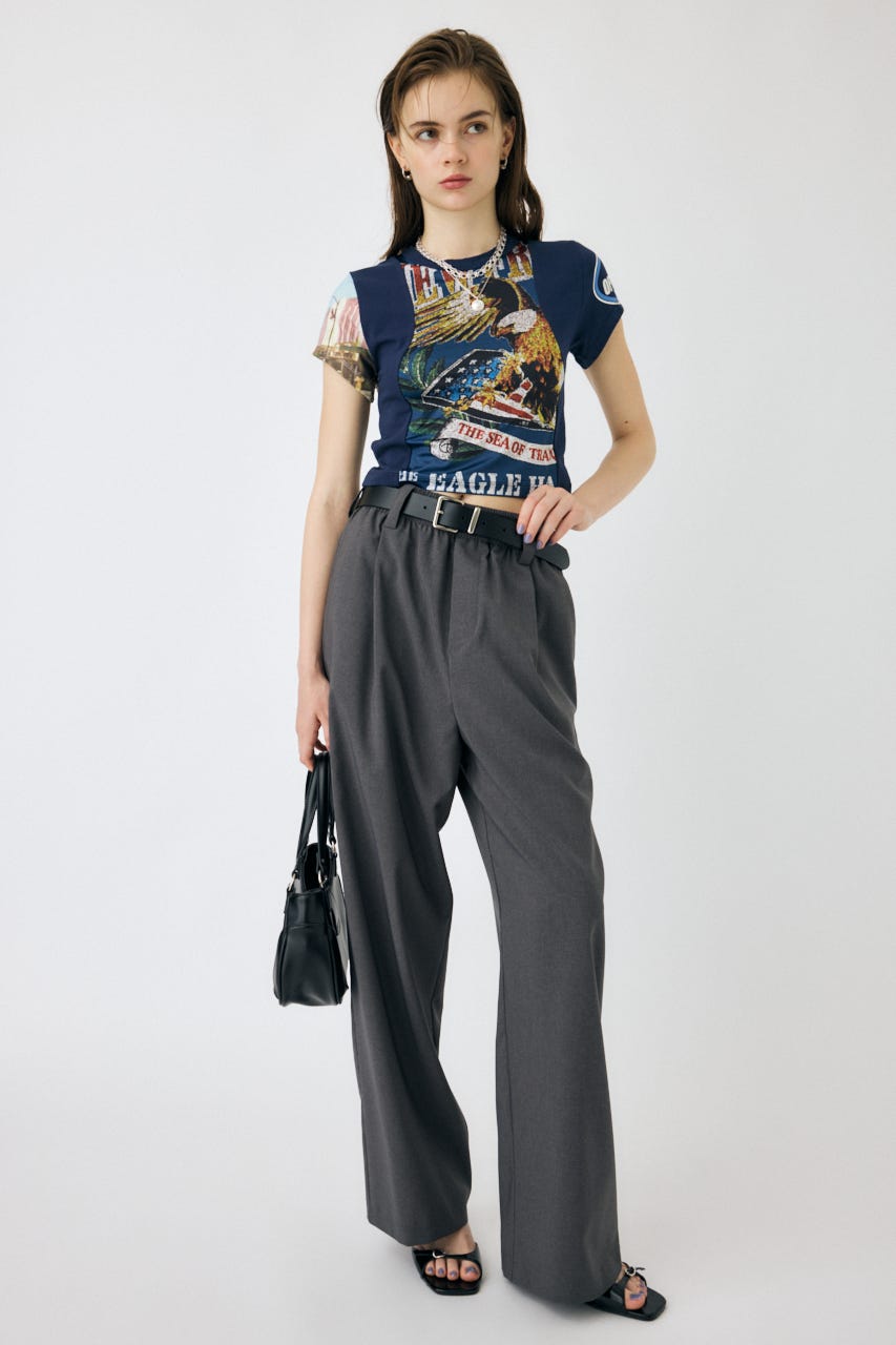 MOUSSY | REMAKE PRINT TINY Tシャツ (Tシャツ・カットソー(半袖