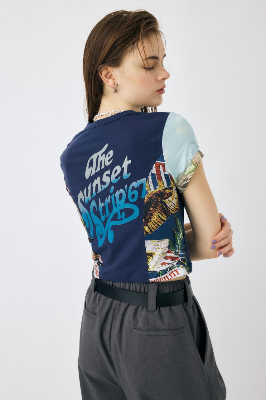 MOUSSY | REMAKE PRINT TINY Tシャツ (Tシャツ・カットソー(半袖