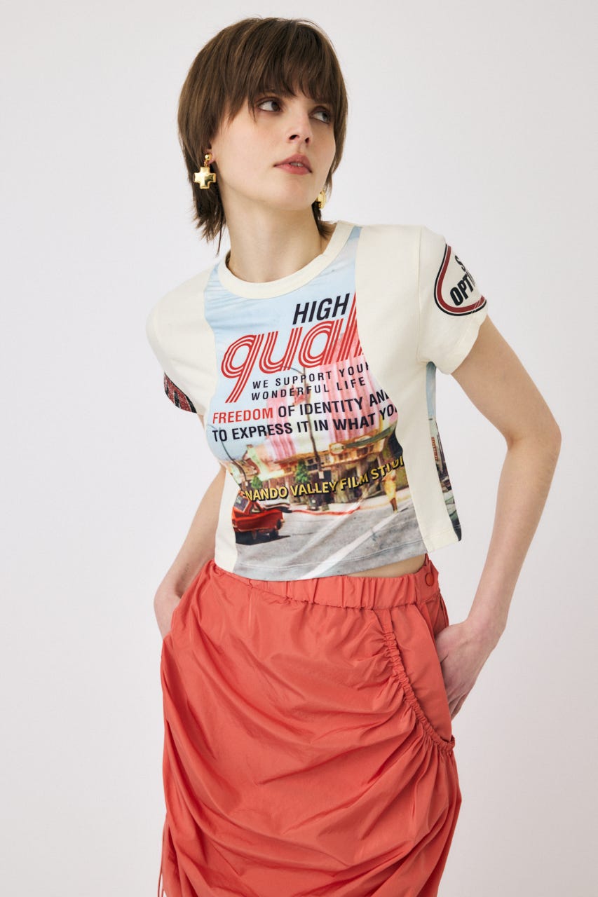 もってぃー SLY | OFFSHOULDER FRONT ZIP トップス (Tシャツ・カットソー