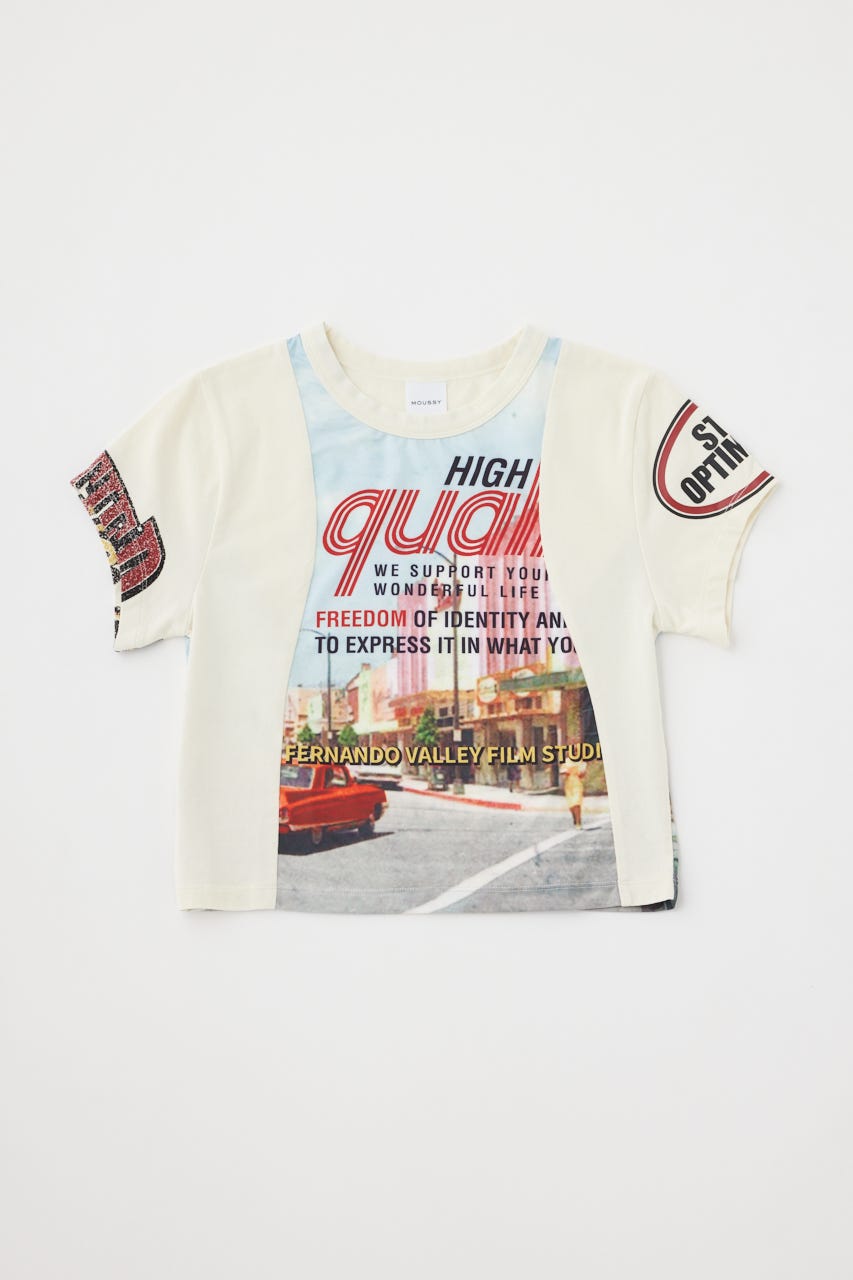 MOUSSY | REMAKE PRINT TINY Tシャツ (Tシャツ・カットソー(半袖