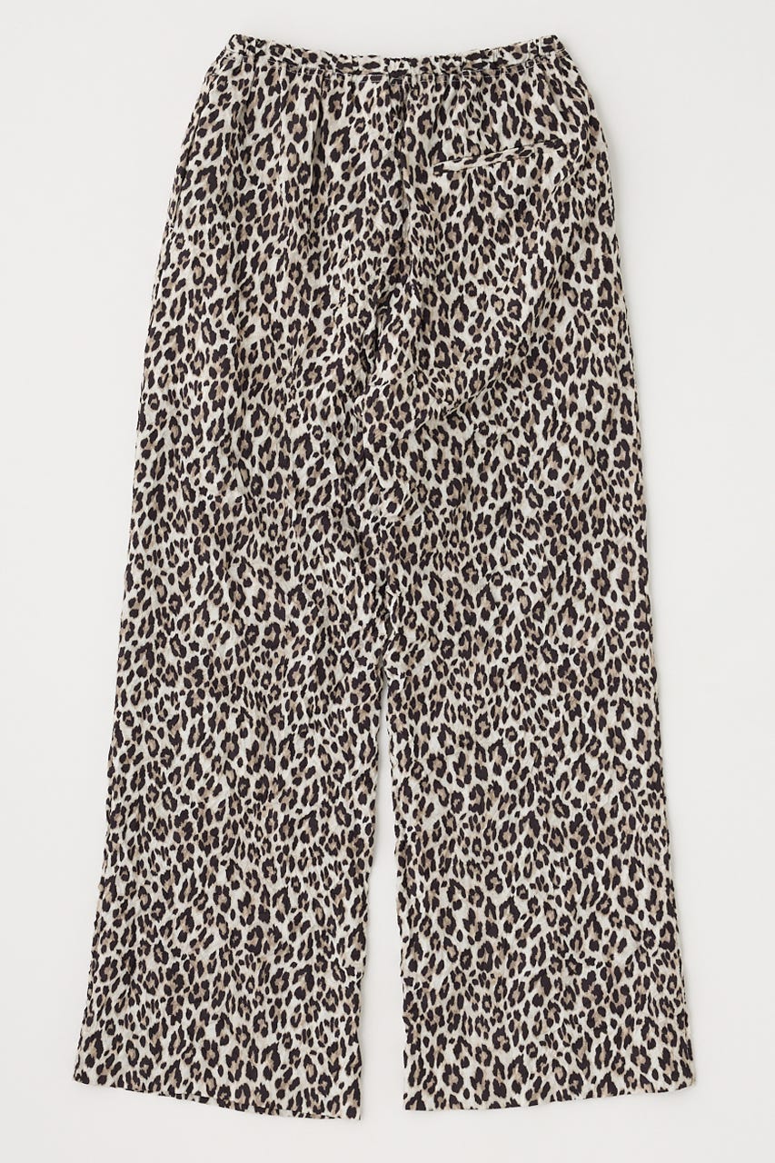 CRINKLED SATIN パンツ 柄BRN 1