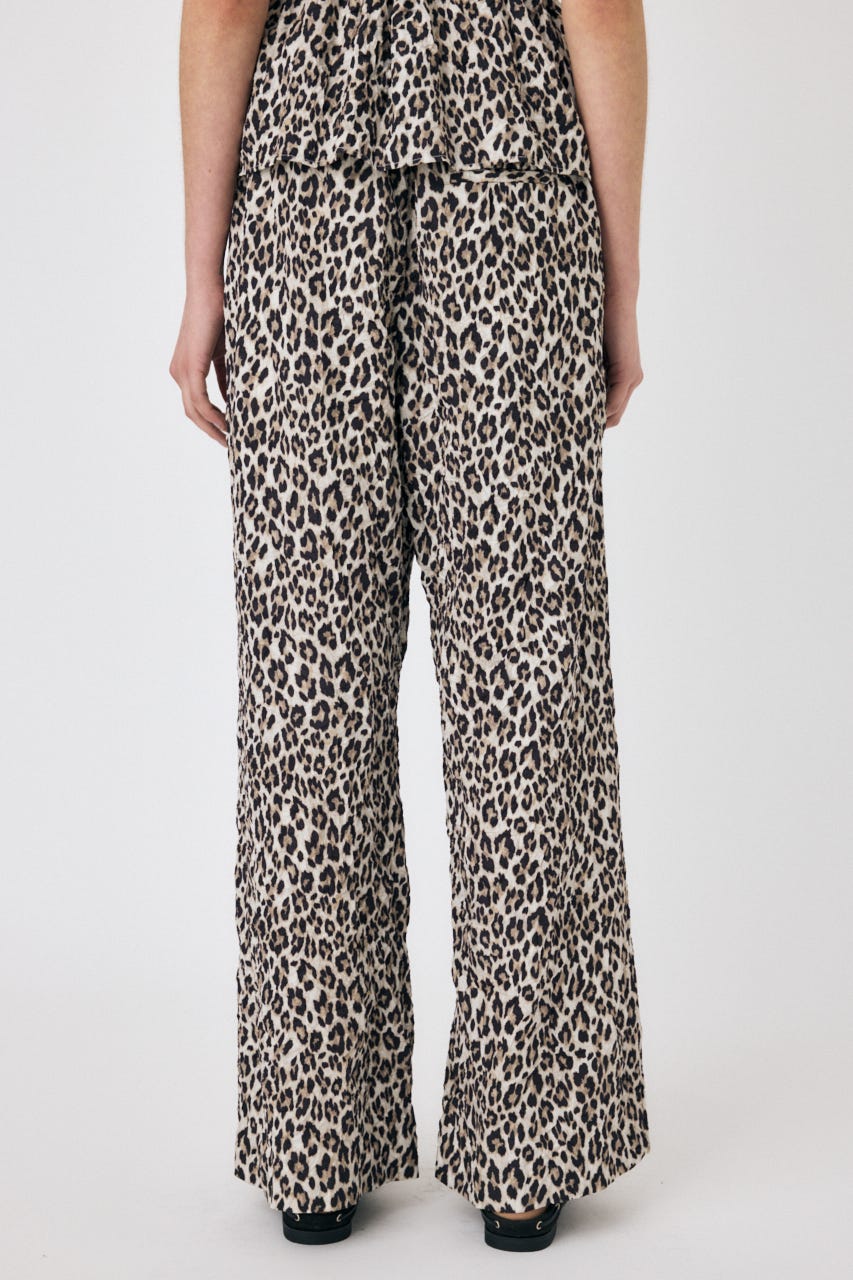 CRINKLED SATIN パンツ 柄BRN 1