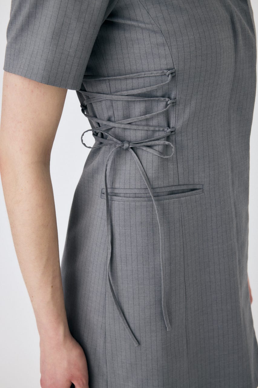 LACE UP TAILORED ドレス 柄GRY 1