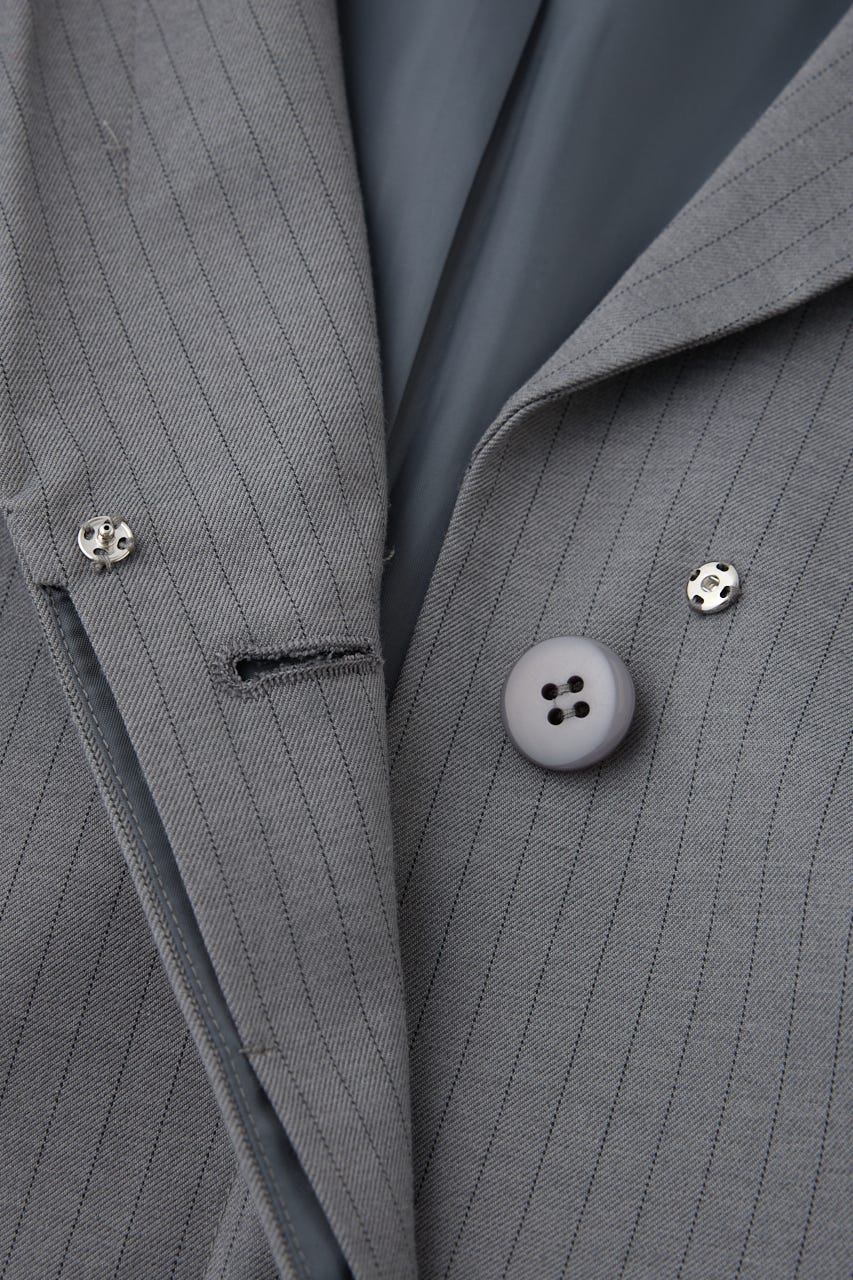 LACE UP TAILORED ドレス 柄GRY 1