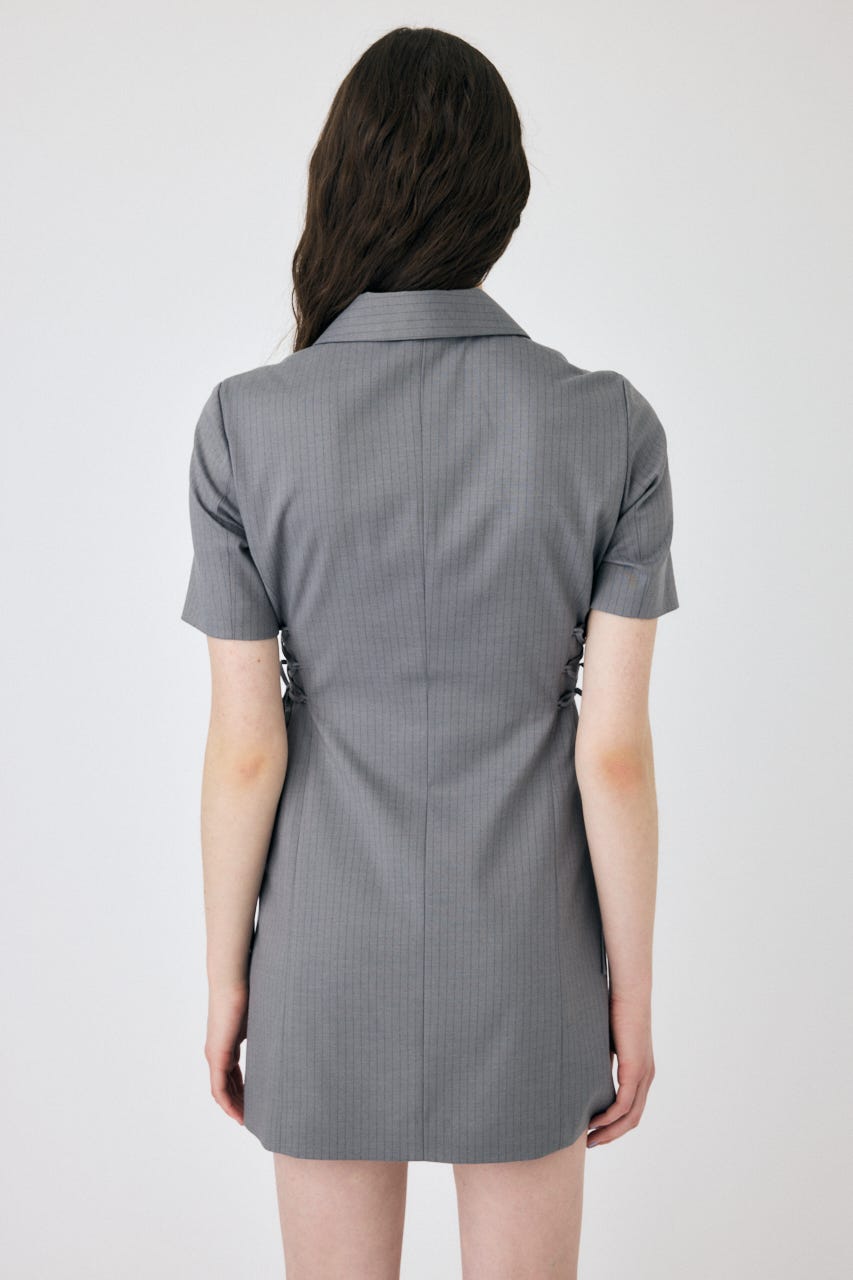 LACE UP TAILORED ドレス 柄GRY 1
