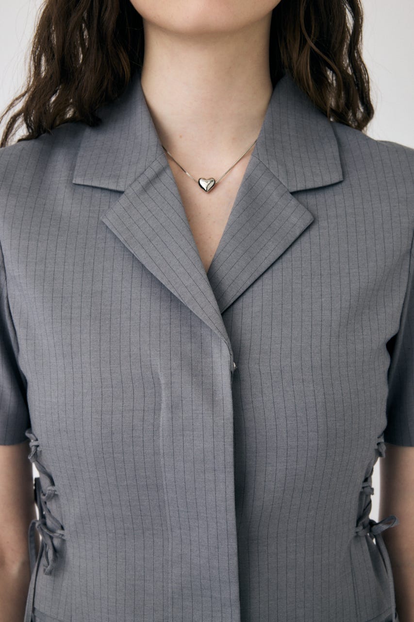 LACE UP TAILORED ドレス 柄GRY 1