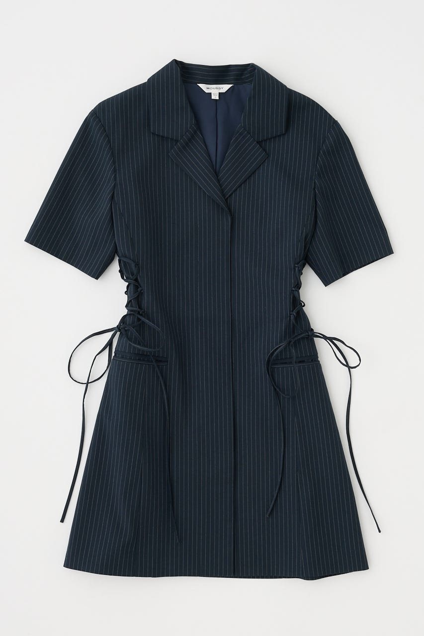 LACE UP TAILORED ドレス 柄NVY 2