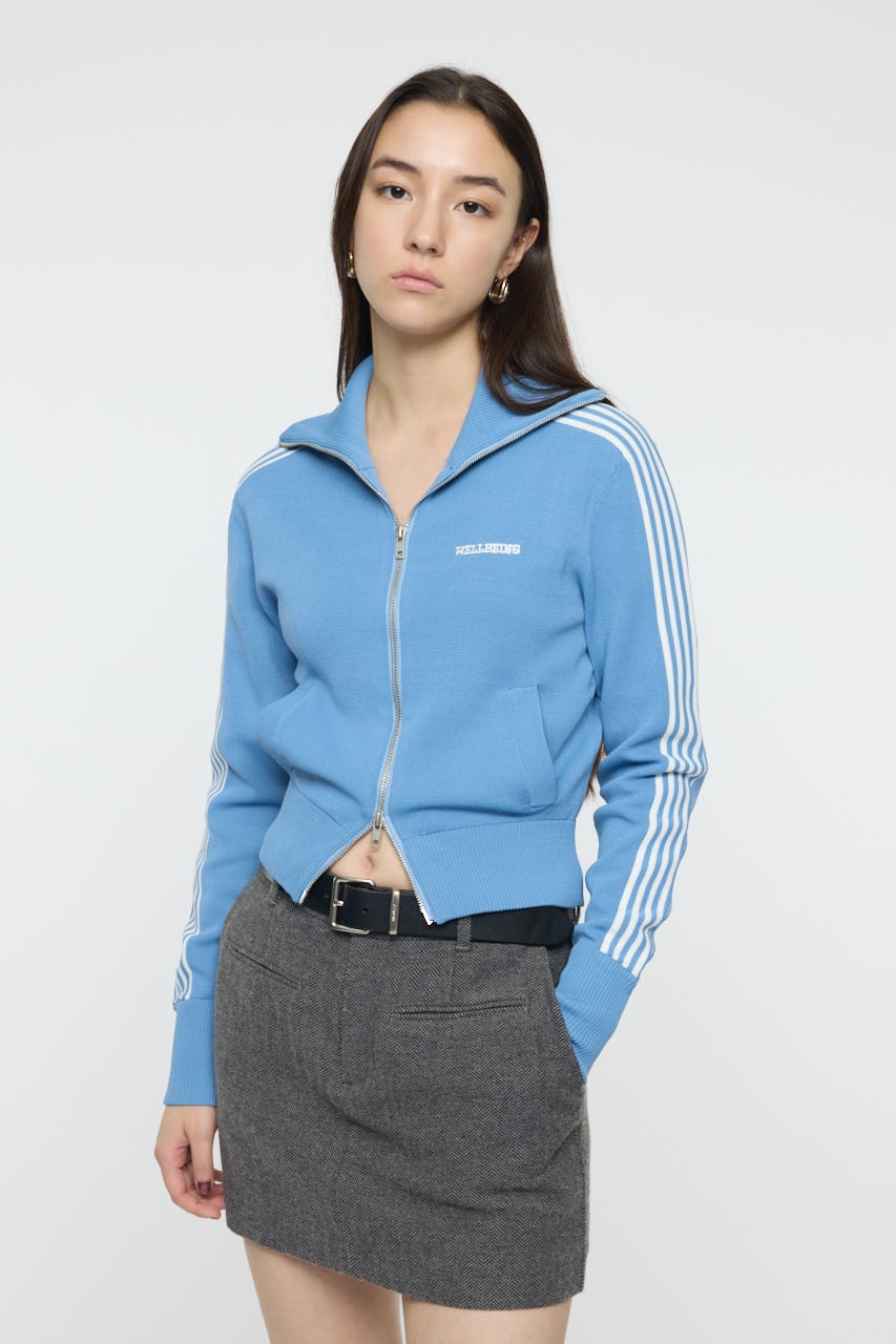 【SS先行アイテム】KNIT トラックジャケット L/BLU FREE