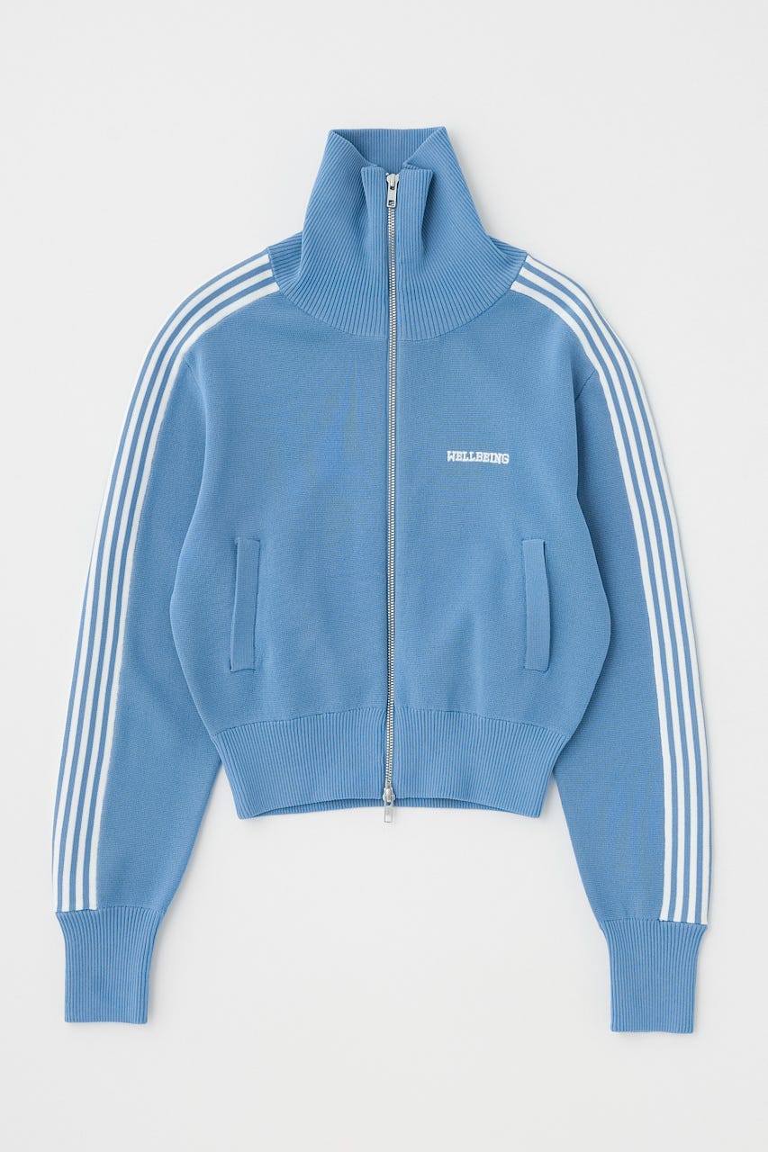 【SS先行アイテム】KNIT トラックジャケット L/BLU FREE