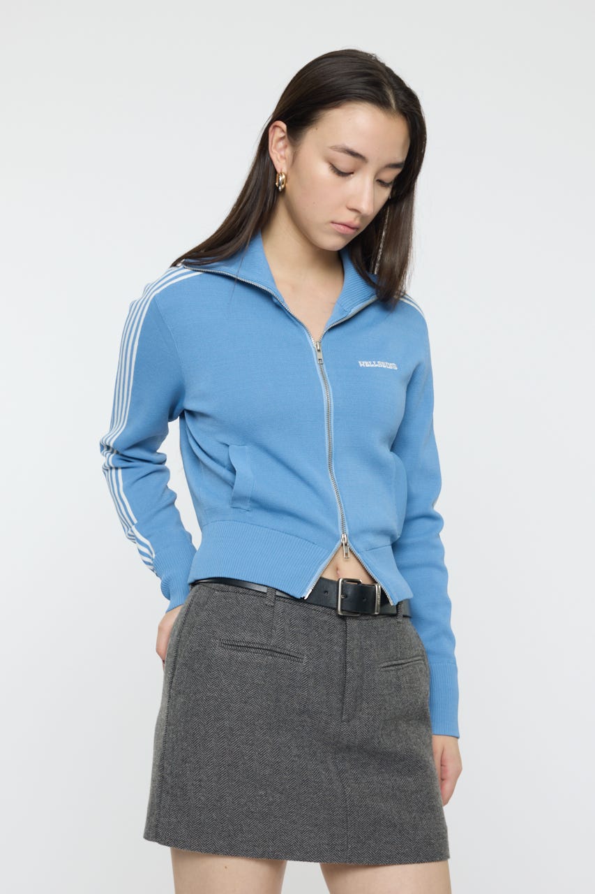 【SS先行アイテム】KNIT トラックジャケット L/BLU FREE