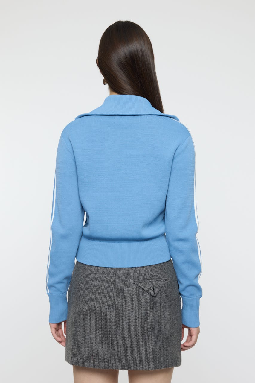 【SS先行アイテム】KNIT トラックジャケット L/BLU FREE