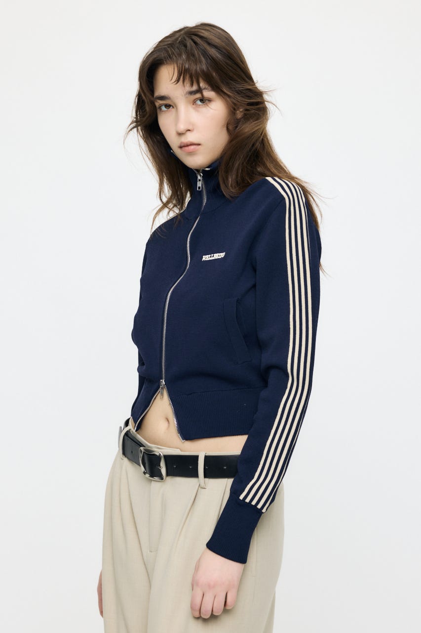 【WEB限定】KNIT トラックジャケット NVY FREE