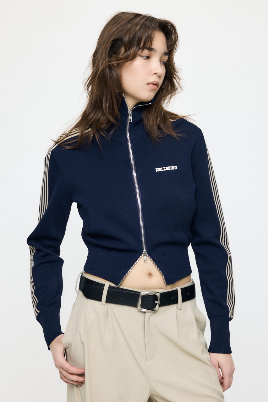 【WEB限定】KNIT トラックジャケット NVY FREE